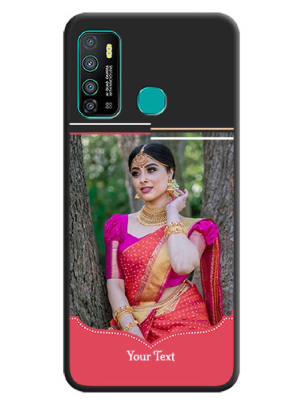 Custom Classic Plain Design with Name on Photo on Space Black Soft Matte Phone Cover - Infinix Hot 9 Pro