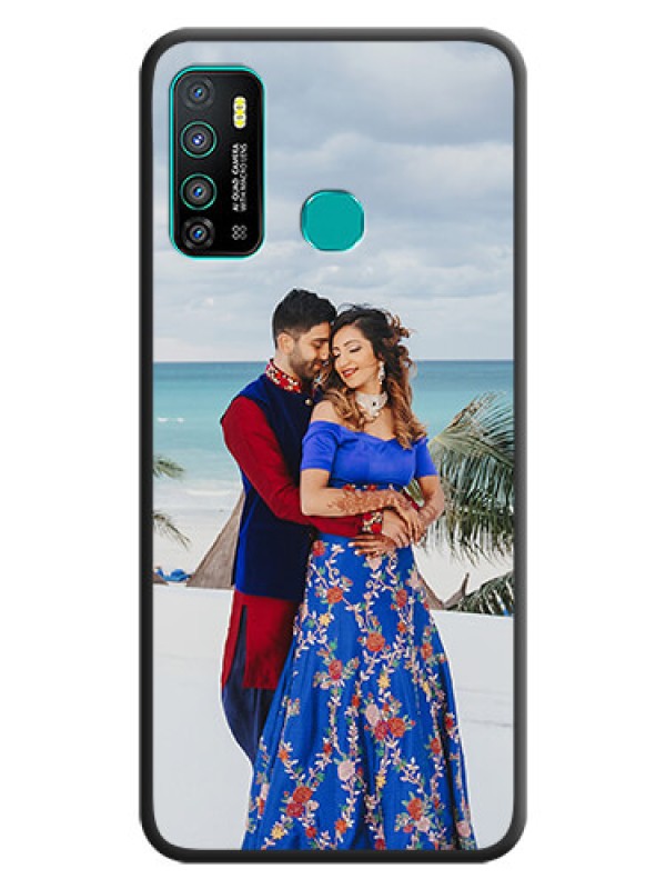 Custom Full Single Pic Upload On Space Black Personalized Soft Matte Phone Covers -Infinix Hot 9 Pro