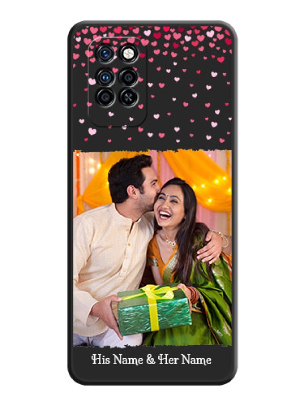 Custom Fall in Love with Your Partner  on Photo on Space Black Soft Matte Phone Cover - Infinix Note 10 Pro