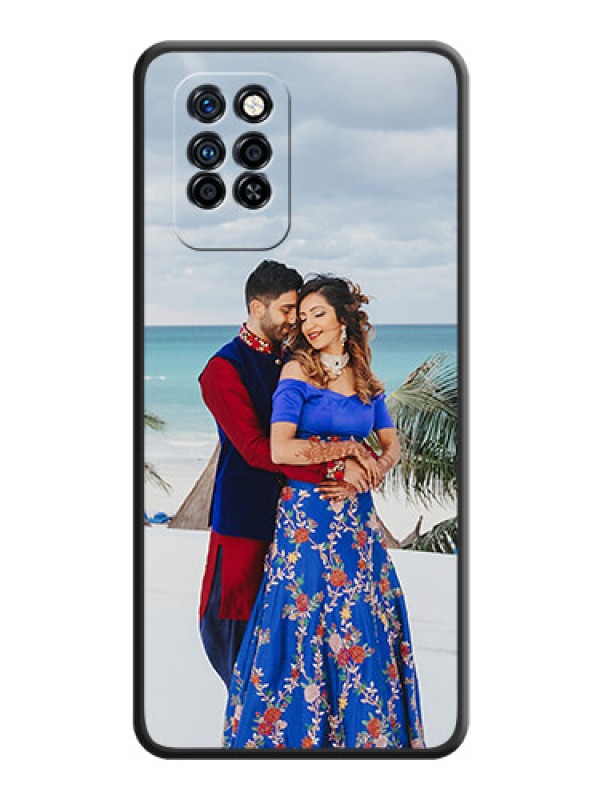 Custom Full Single Pic Upload On Space Black Personalized Soft Matte Phone Covers -Infinix Note 10 Pro