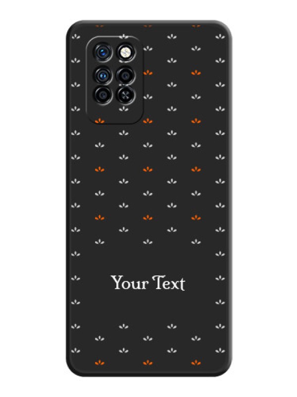 Custom Simple Pattern With Custom Text On Space Black Personalized Soft Matte Phone Covers -Infinix Note 10 Pro