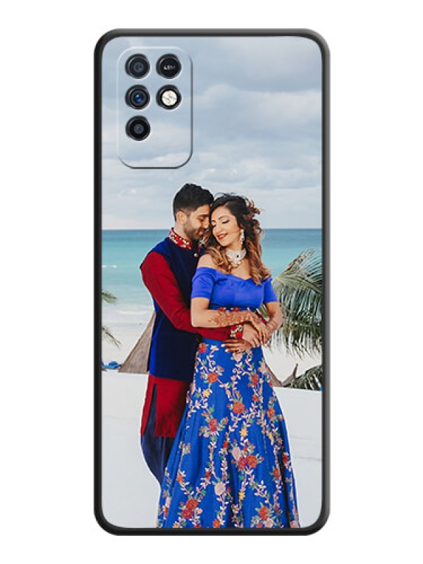 Custom Full Single Pic Upload On Space Black Personalized Soft Matte Phone Covers -Infinix Note 10