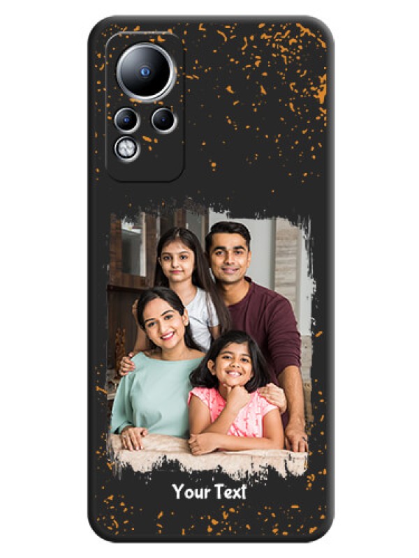 Custom Spray Free Design on Photo on Space Black Soft Matte Phone Cover - Infinix Note 11
