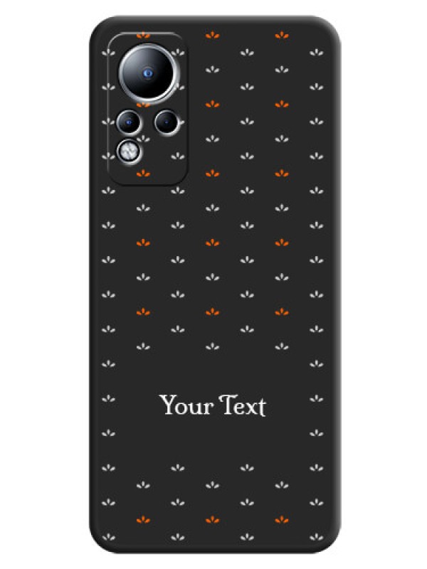 Custom Simple Pattern With Custom Text On Space Black Personalized Soft Matte Phone Covers -Infinix Note 11