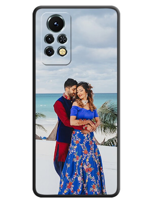 Custom Full Single Pic Upload On Space Black Personalized Soft Matte Phone Covers -Infinix Note 11S