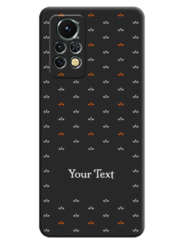Custom Simple Pattern With Custom Text On Space Black Personalized Soft Matte Phone Covers -Infinix Note 11S