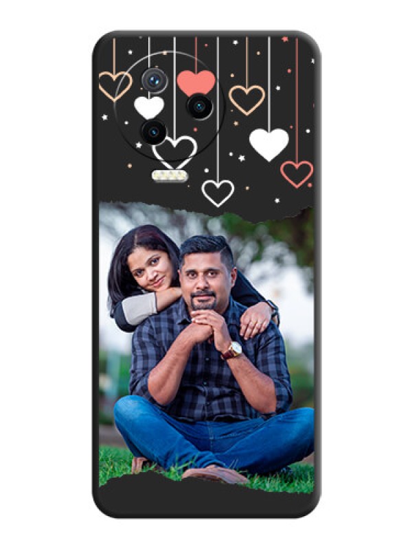 Custom Love Hangings with Splash Wave Picture on Space Black Custom Soft Matte Phone Back Cover - Infinix Note 12 Pro