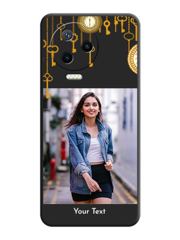 Custom Decorative Design with Text on Space Black Custom Soft Matte Back Cover - Infinix Note 12 Pro