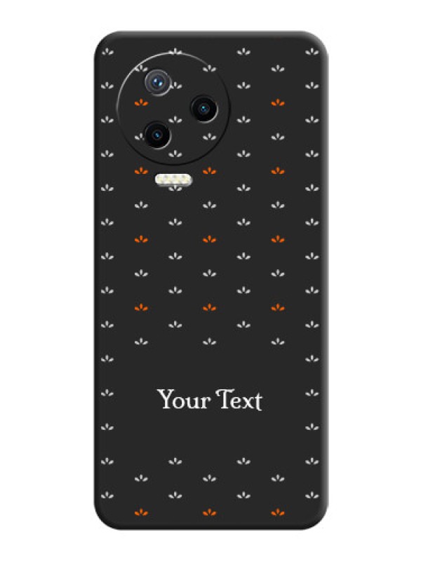 Custom Simple Pattern With Custom Text On Space Black Personalized Soft Matte Phone Covers - Infinix Note 12 Pro