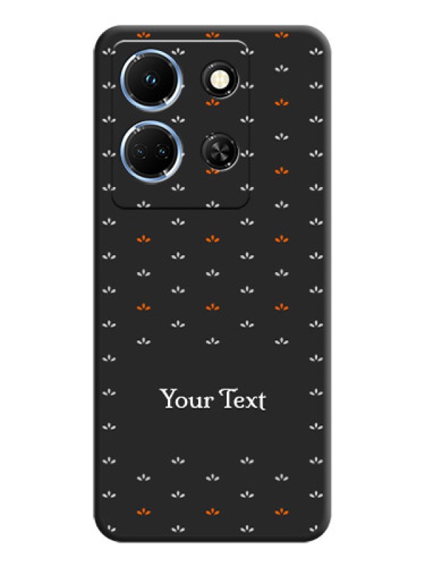 Custom Simple Pattern With Custom Text On Space Black Personalized Soft Matte Phone Covers - Infinix Note 30 5G