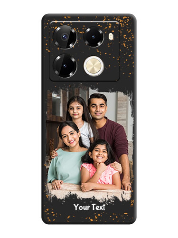 Custom Spray Free Design on Photo On Space Black Custom Soft Matte Mobile Back Cover - Infinix Note 40 Pro 5G