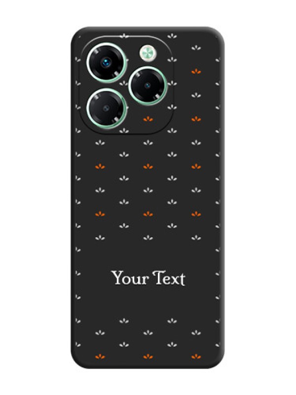 Custom Simple Pattern With Custom Text On Space Black Custom Soft Matte Mobile Back Cover - Infinix Note 40X 5G