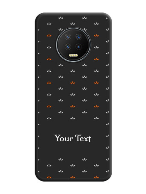 Custom Simple Pattern With Custom Text On Space Black Personalized Soft Matte Phone Covers -Infinix Note 7