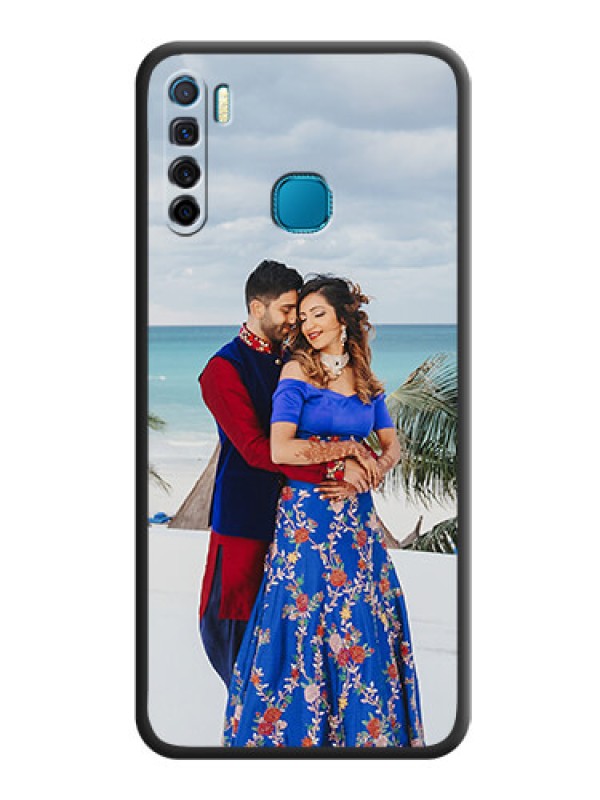 Custom Full Single Pic Upload On Space Black Personalized Soft Matte Phone Covers -Infinix S5 Lite