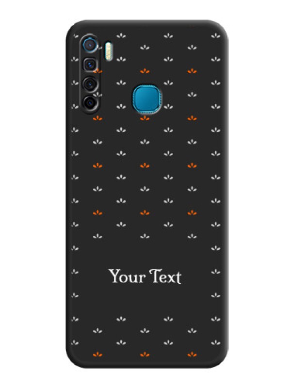 Custom Simple Pattern With Custom Text On Space Black Personalized Soft Matte Phone Covers -Infinix S5 Lite
