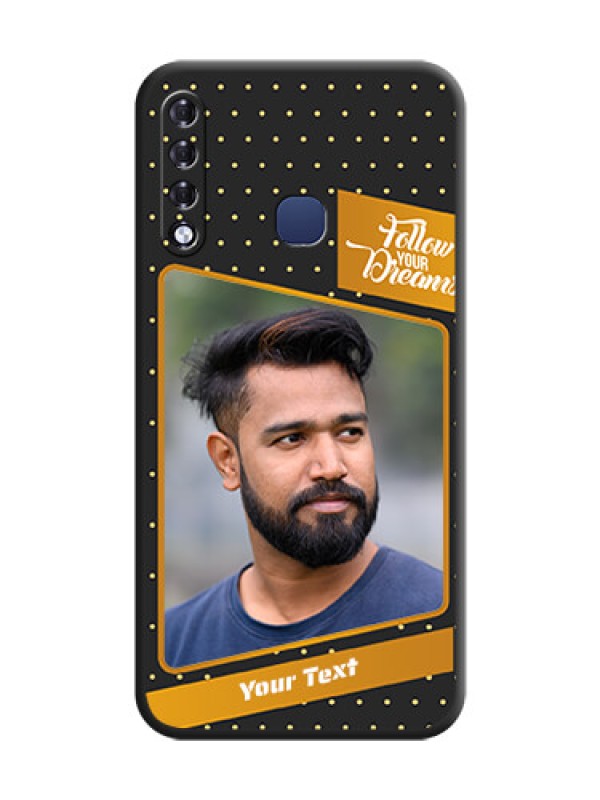 Custom Follow Your Dreams with White Dots on Space Black Custom Soft Matte Phone Cases - Infinix Smart 3 Plus