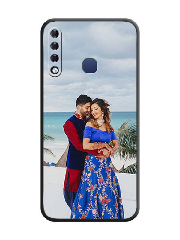 Custom Full Single Pic Upload On Space Black Personalized Soft Matte Phone Covers - Infinix Smart 3 Plus