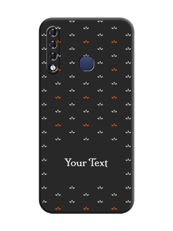 Custom Simple Pattern With Custom Text On Space Black Personalized Soft Matte Phone Covers - Infinix Smart 3 Plus