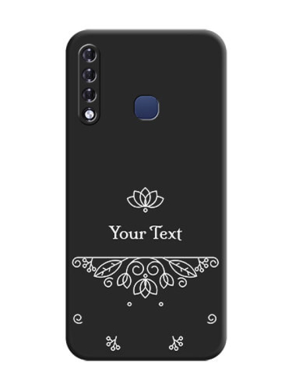 Custom Lotus Garden Custom Text On Space Black Personalized Soft Matte Phone Covers - Infinix Smart 3 Plus