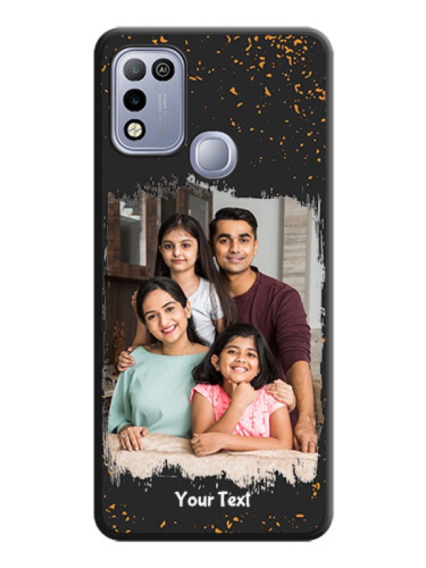 Custom Spray Free Design on Photo on Space Black Soft Matte Phone Cover - Infinix Smart 5