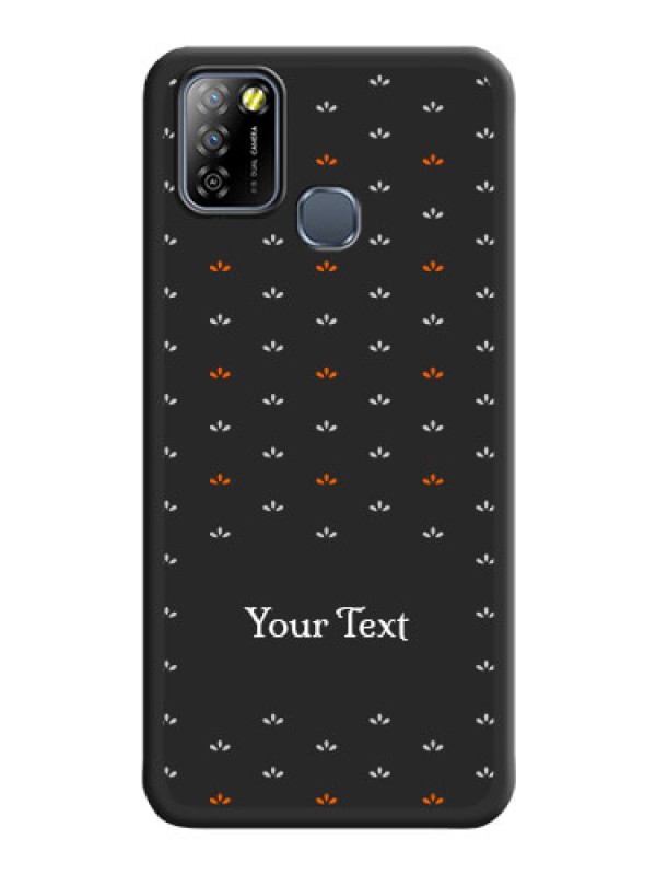 Custom Simple Pattern With Custom Text On Space Black Personalized Soft Matte Phone Covers -Infinix Smart 5A