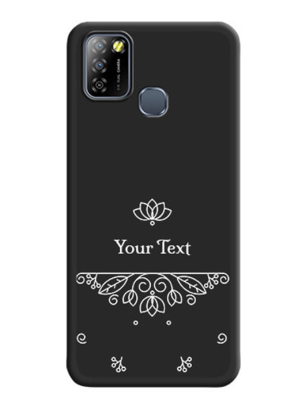 Custom Lotus Garden Custom Text On Space Black Personalized Soft Matte Phone Covers -Infinix Smart 5A