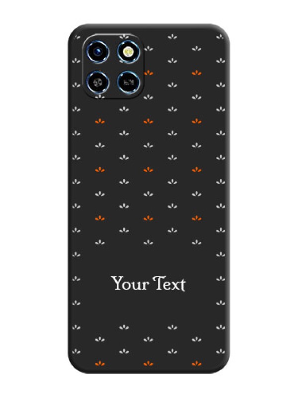 Custom Simple Pattern With Custom Text On Space Black Personalized Soft Matte Phone Covers - Infinix Smart 6 HD