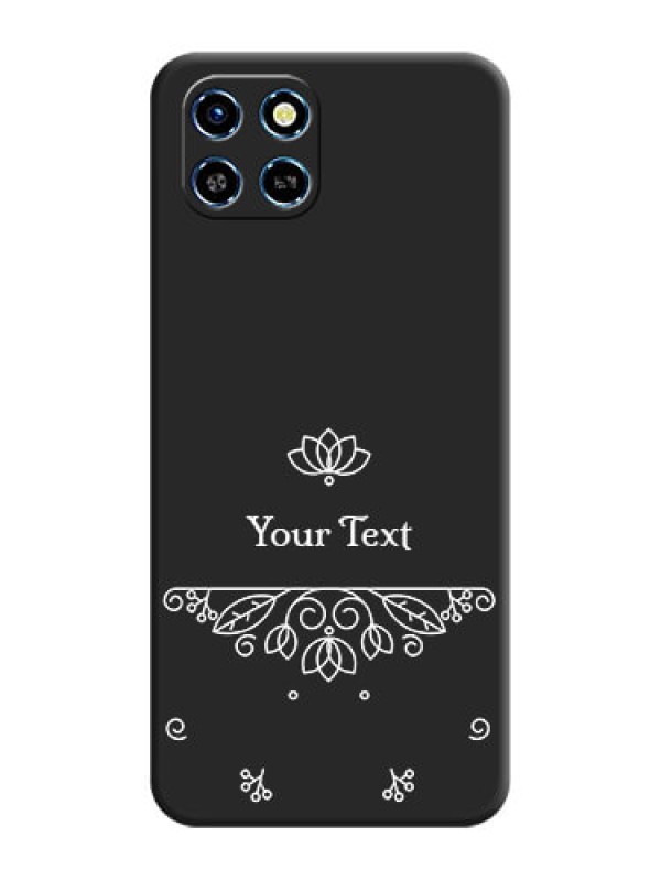 Custom Lotus Garden Custom Text On Space Black Personalized Soft Matte Phone Covers - Infinix Smart 6 HD
