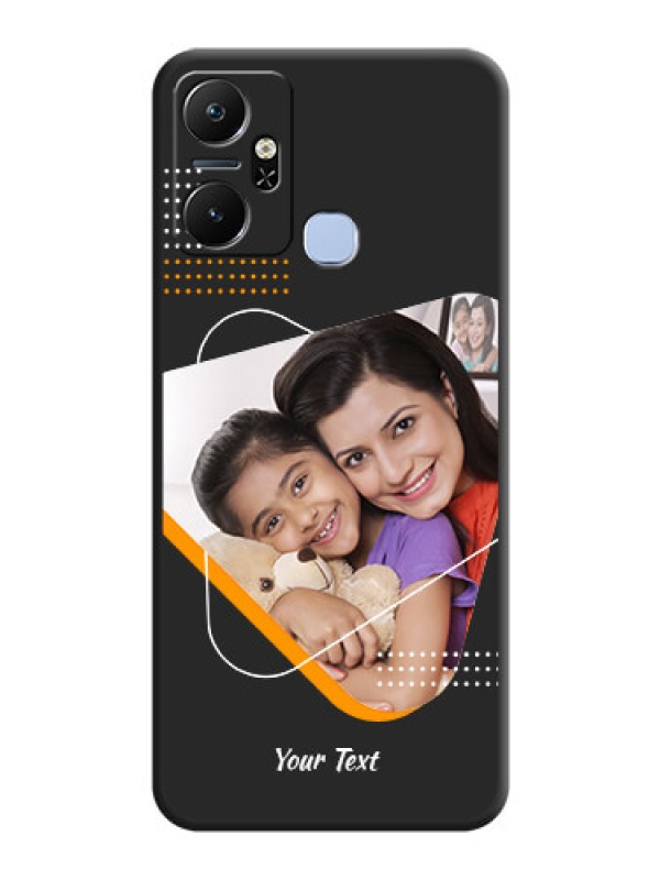 Custom Yellow Triangle - Photo on Space Black Soft Matte Phone Cover - Infinix Smart 6 Plus