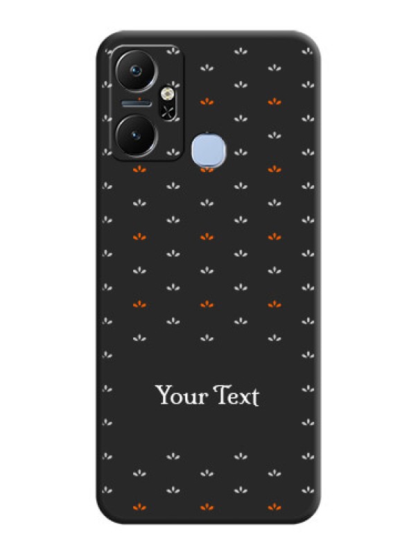 Custom Simple Pattern With Custom Text On Space Black Personalized Soft Matte Phone Covers - Infinix Smart 6 Plus