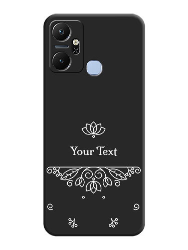 Custom Lotus Garden Custom Text On Space Black Personalized Soft Matte Phone Covers - Infinix Smart 6 Plus