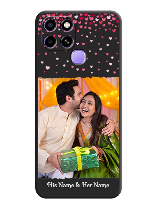 Custom Fall in Love with Your Partner  on Photo on Space Black Soft Matte Phone Cover - Infinix Smart 6