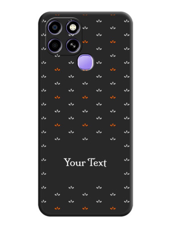 Custom Simple Pattern With Custom Text On Space Black Personalized Soft Matte Phone Covers -Infinix Smart 6