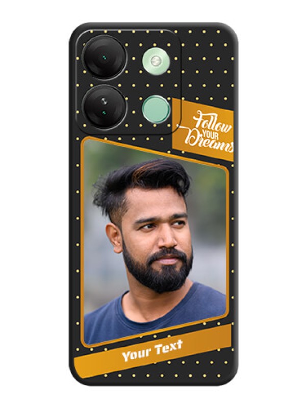 Custom Follow Your Dreams with White Dots on Space Black Custom Soft Matte Phone Cases - Infinix Smart 7 Hd