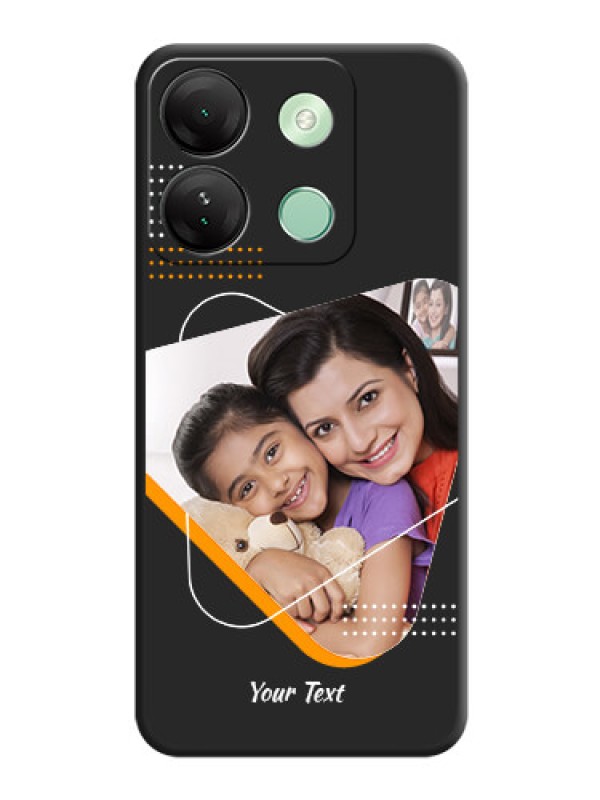 Custom Yellow Triangle - Photo on Space Black Soft Matte Phone Cover - Infinix Smart 7 Hd