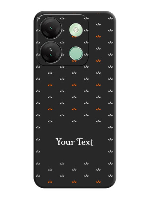 Custom Simple Pattern With Custom Text On Space Black Personalized Soft Matte Phone Covers - Infinix Smart 7 Hd