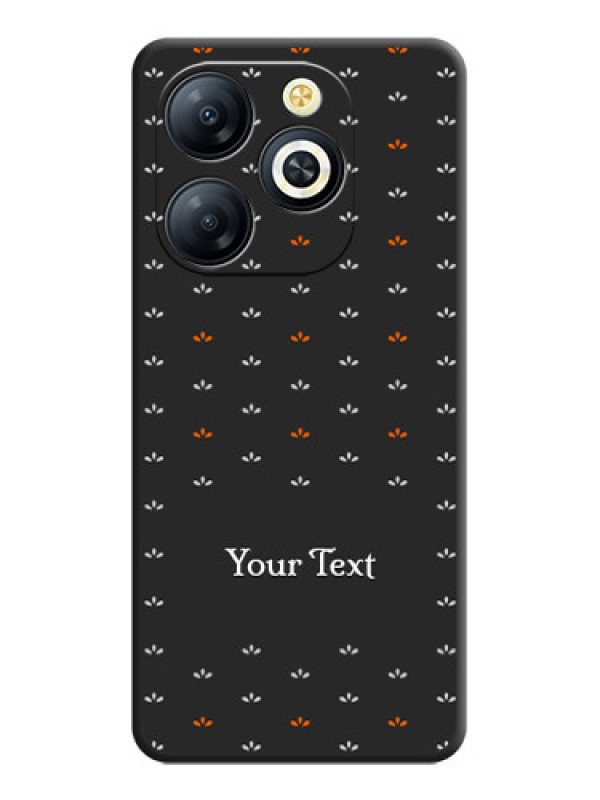 Custom Simple Pattern With Custom Text On Space Black Custom Soft Matte Mobile Back Cover - Smart 8 HD