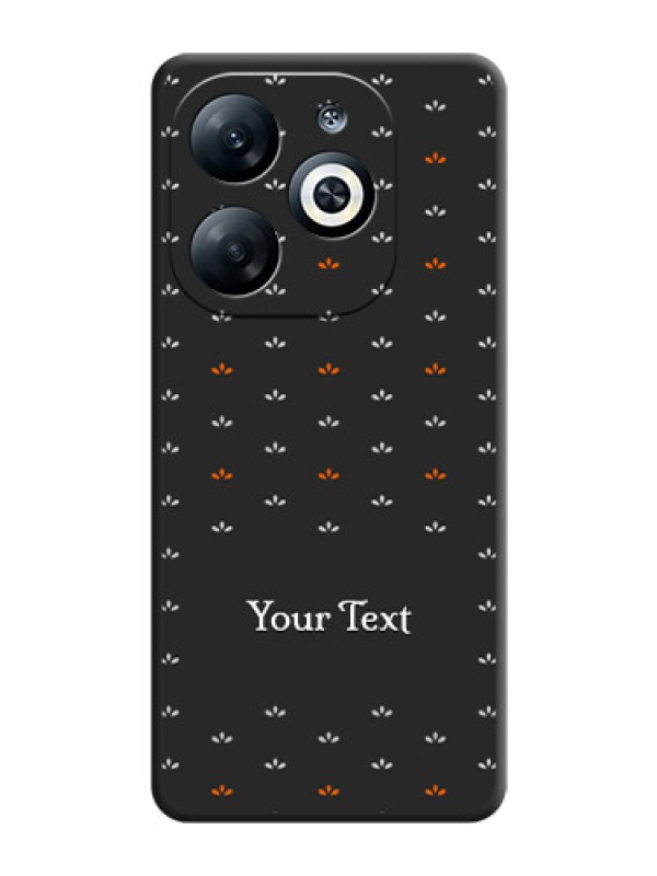 Custom Simple Pattern With Custom Text On Space Black Personalized Soft Matte Phone Covers - Infinix Smart 8