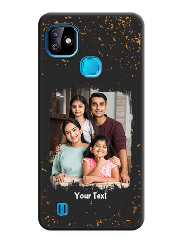 Custom Spray Free Design on Photo on Space Black Soft Matte Phone Cover - Infinix Smart Hd 2021