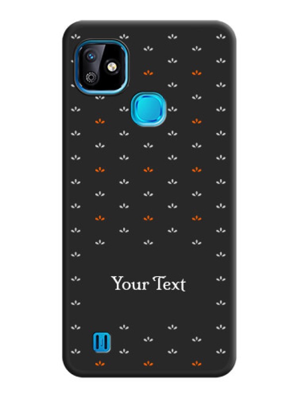 Custom Simple Pattern With Custom Text On Space Black Personalized Soft Matte Phone Covers -Infinix Smart Hd 2021