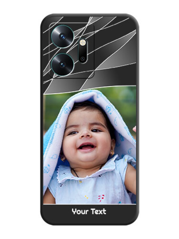 Custom Mixed Wave Lines - Photo on Space Black Soft Matte Mobile Cover - Infinix Zero 20