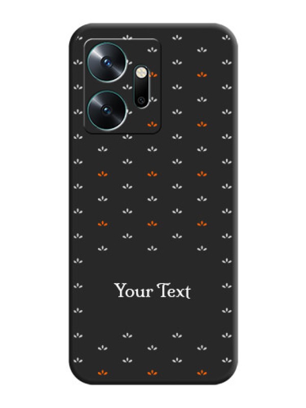 Custom Simple Pattern With Custom Text On Space Black Personalized Soft Matte Phone Covers - Infinix Zero 20
