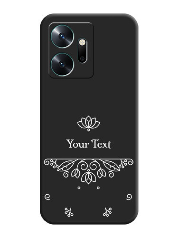 Custom Lotus Garden Custom Text On Space Black Personalized Soft Matte Phone Covers - Infinix Zero 20