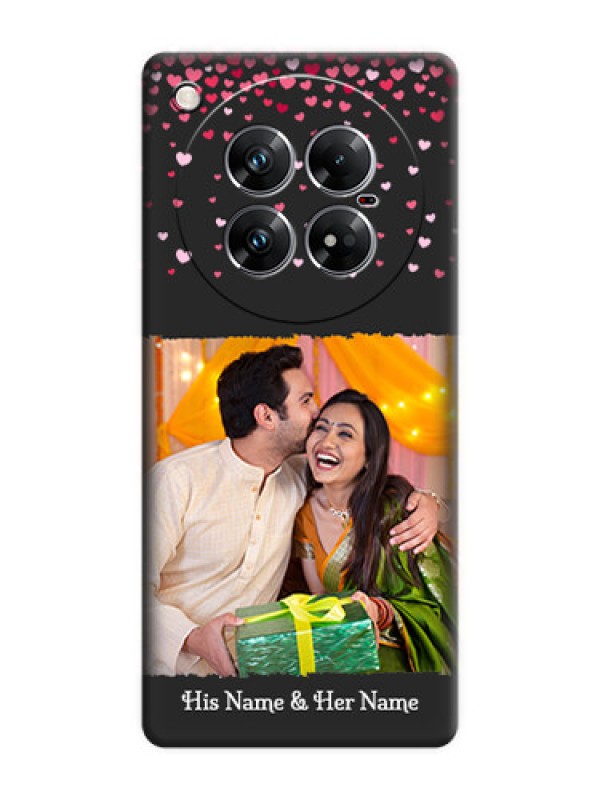 Custom Fall in Love with Your Partner on Photo On Space Black Custom Soft Matte Mobile Back Cover - Infinix Zero 40 5G