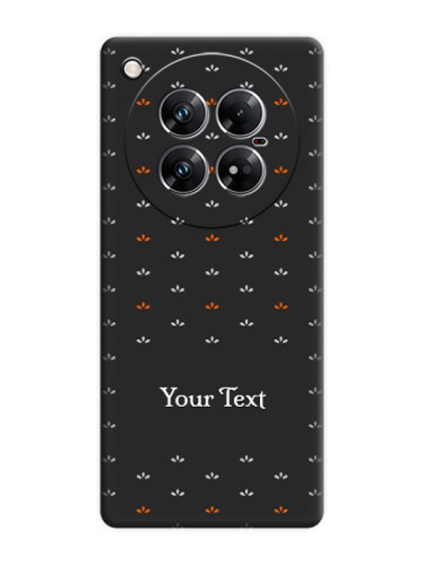 Custom Simple Pattern With Custom Text On Space Black Custom Soft Matte Mobile Back Cover - Infinix Zero 40 5G