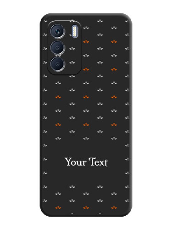 Custom Simple Pattern With Custom Text On Space Black Custom Soft Matte Mobile Back Cover - Infinix Zero 5G 2023