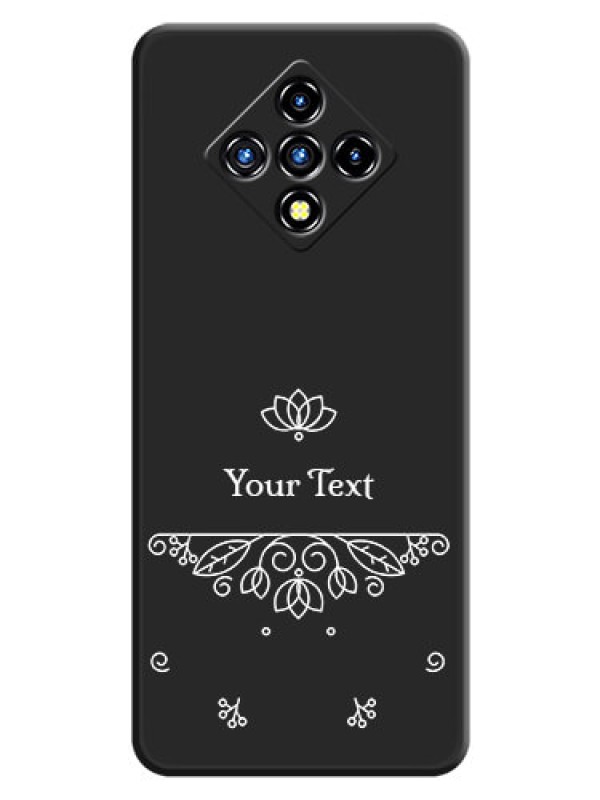 Custom Lotus Garden Custom Text On Space Black Personalized Soft Matte Phone Covers -Infinix Zero 8