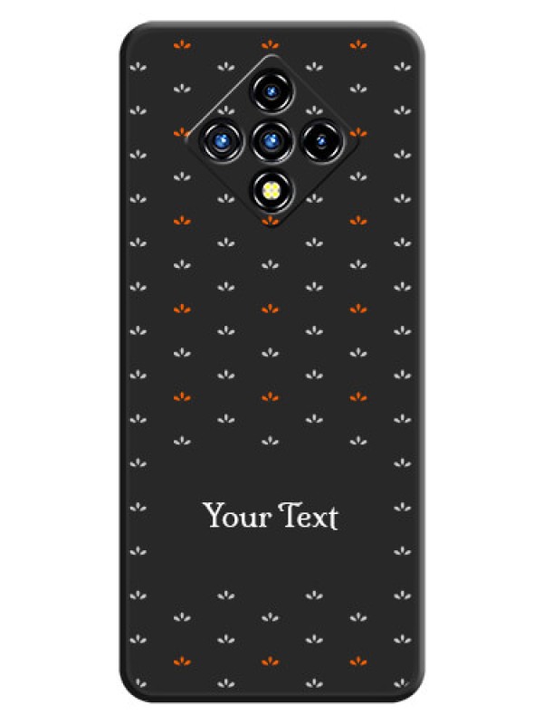 Custom Simple Pattern With Custom Text On Space Black Personalized Soft Matte Phone Covers -Infinix Zero 8I