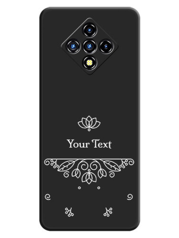Custom Lotus Garden Custom Text On Space Black Personalized Soft Matte Phone Covers -Infinix Zero 8I