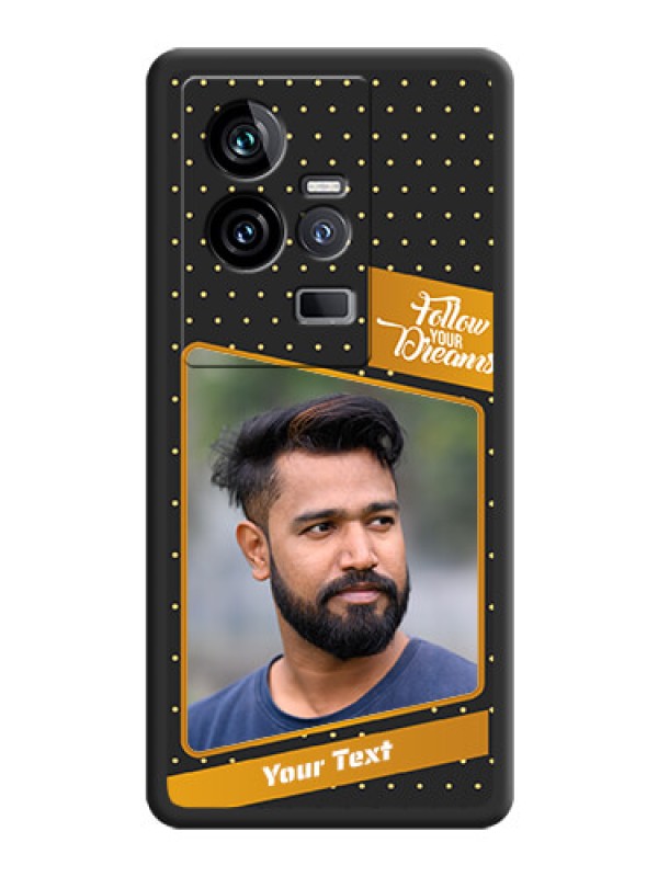 Custom Follow Your Dreams with White Dots on Space Black Custom Soft Matte Phone Cases - iQOO 11 5G